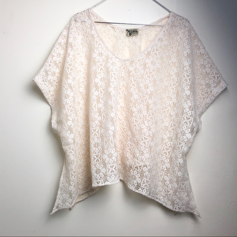Show Me Your Mumu Creme Lace Blouse